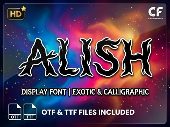 Alish: The Decorative Display Font for Bold Branding