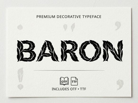 Baron: A Display Typeface That Demands Attention