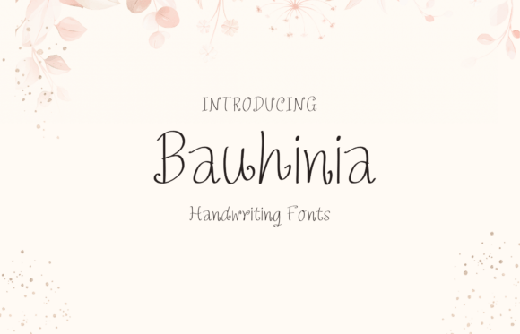 Bauhinia: A Sweet, Friendly Handwritten Display Font for Creative Projects