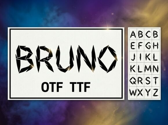Bruno: The Avant-Garde Display Font for Bold Creators