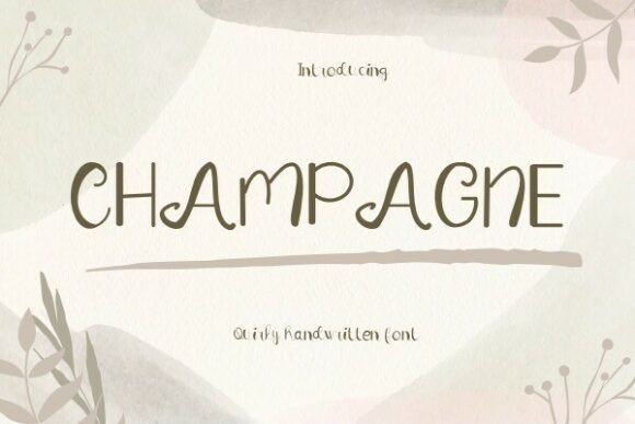 Champagne: The Handwritten Font for Elegant Design