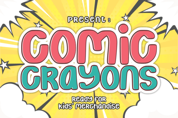 Comic Crayons: A Bold Typeface for Youthful Branding