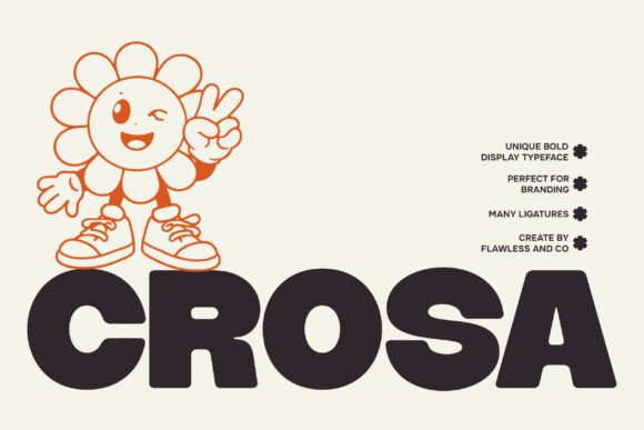 Crosa: The Bold Display Font for Cheerful Branding