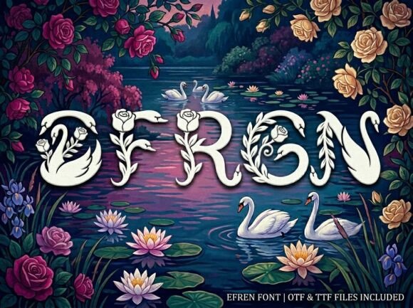 Efren: The Artistic Display Font for High-Impact Projects