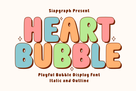 Heart Bubble: A Playful Font for Creative Projects