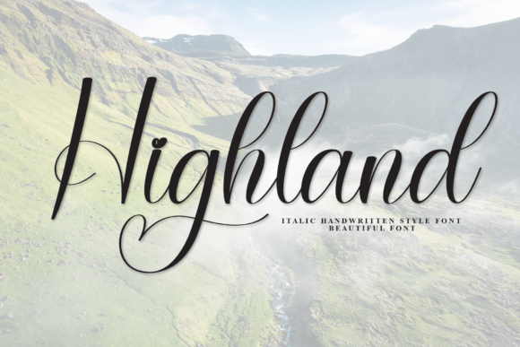Highland: The Handwritten Font That Brings a Smile to Your Design