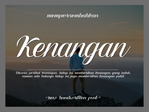 Kenangan: The Dancing Script Font for Creative Ideas