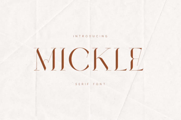 Mickle: The High-Contrast Serif for Modern Luxury
