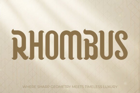Rhombus: A Display Serif for Modern Luxury