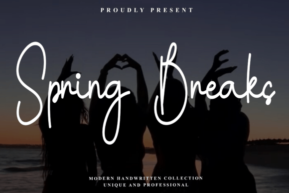 Spring Breaks: The Script Font for Autumnal Elegance