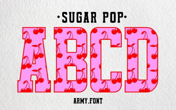 Sugar Pop Cherries: A Modern Typeface with Y2K Soul