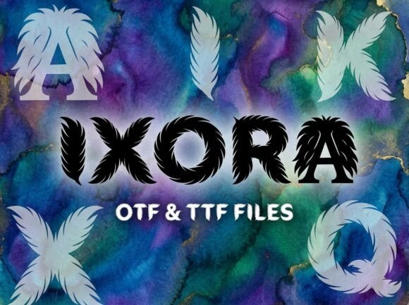 Take Flight with Ixora: The Ethereal Display Typeface