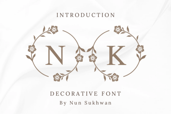 Wedding Floral Monogram: A Creative Font for Personalized Designs
